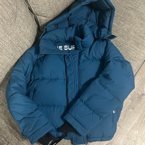 Aritzia Super Puff Shorty in Teal Agate - Picture 10 of 16